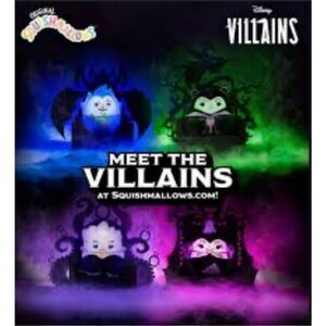 Jazwarees Squishmallow Disney Villains including Hades Maleficent Yzma Ursula 4”